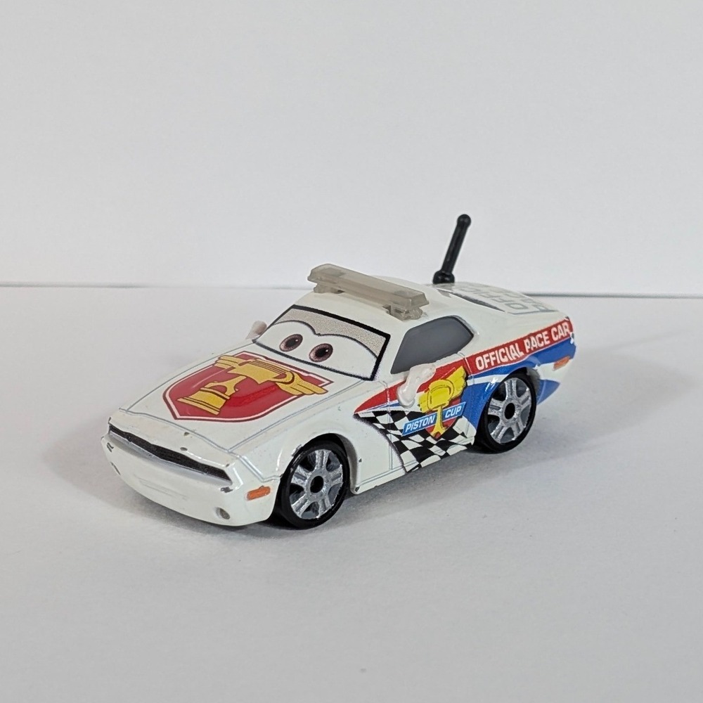 Disney Pixar Cars Official Pace Car Pat Traxson Diecast 1:55 Mattel